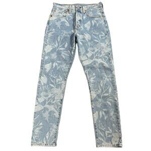 Levi's Women's 501 Short Skinny Floral Jeans Size 27x28